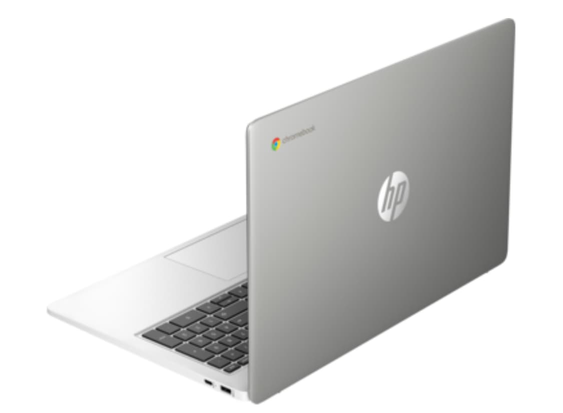 HP Chromebook 15a-na0007na, Intel Celeron, 4GB RAM 128GB SSD, 15in HD Laptop - Silver — image 2 of 2