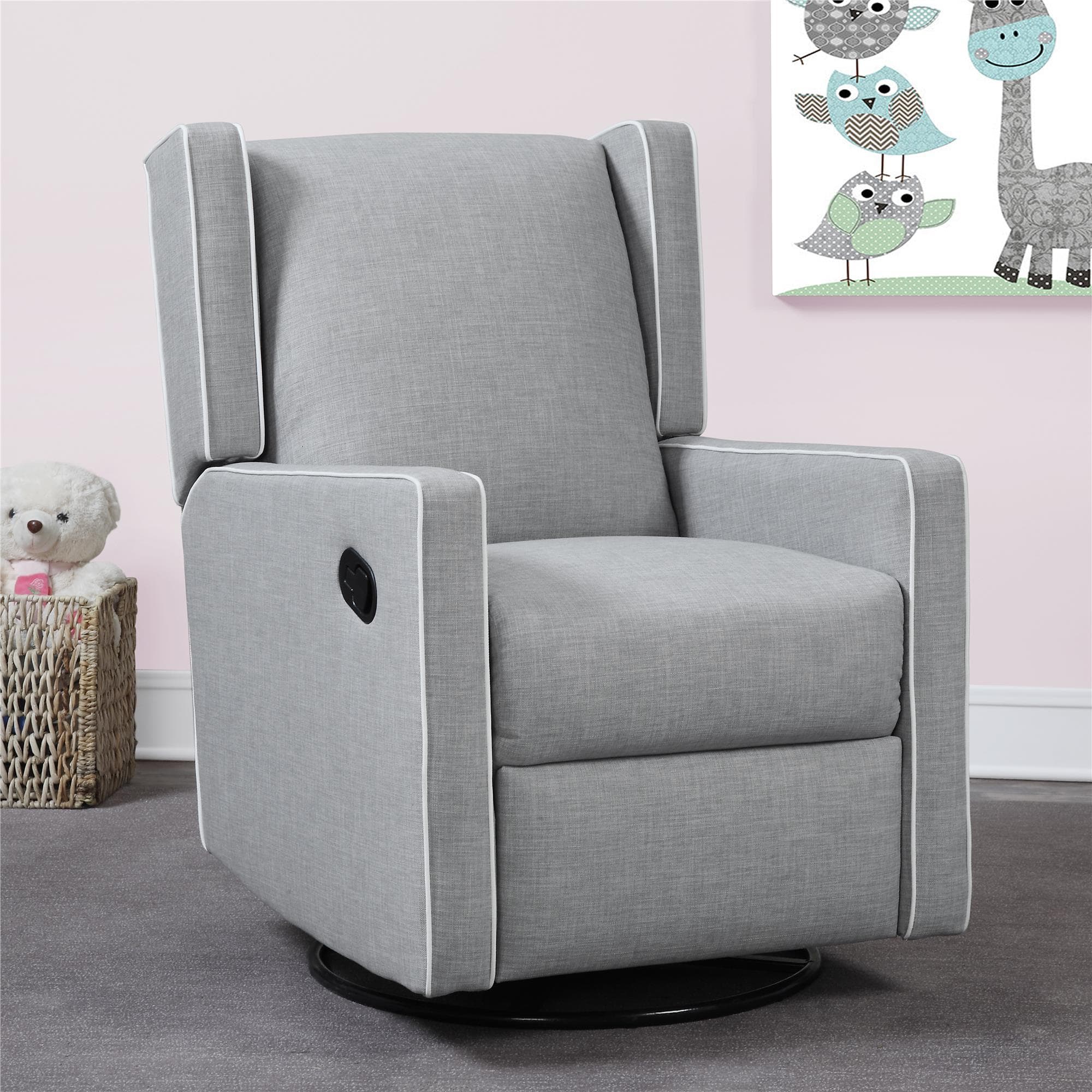 Dorel Baby Knightly Everston Swivel Glider Recliner Grey — image 4 of 4