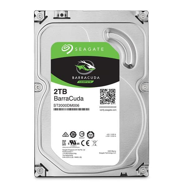 Seagate BarraCuda 2TB SATA 3.5'' 7200RPM Desktop Hard Drives (ST2000DM008) — image 2 of 3