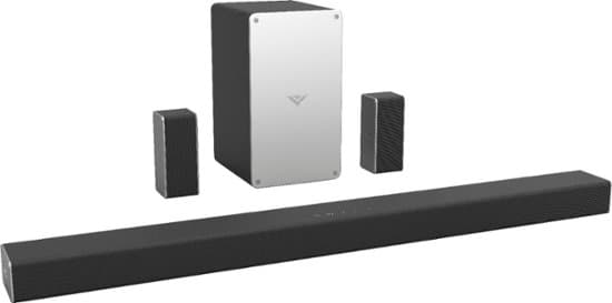 VIZIO - SmartCast 5.1 Channel Sound Bar System with 5-1/4" Wireless Subwoofer - Black — image 3 of 8