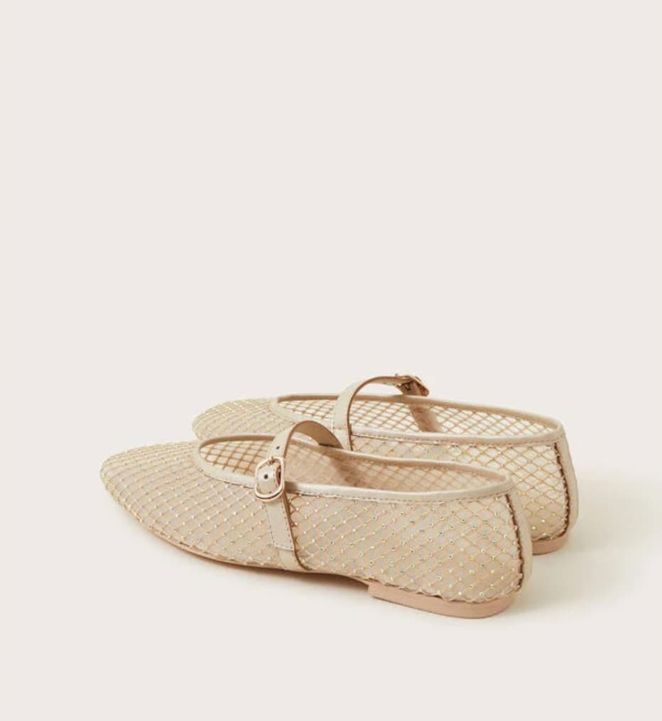 Cleo mesh ballet flats natural — image 2 of 2