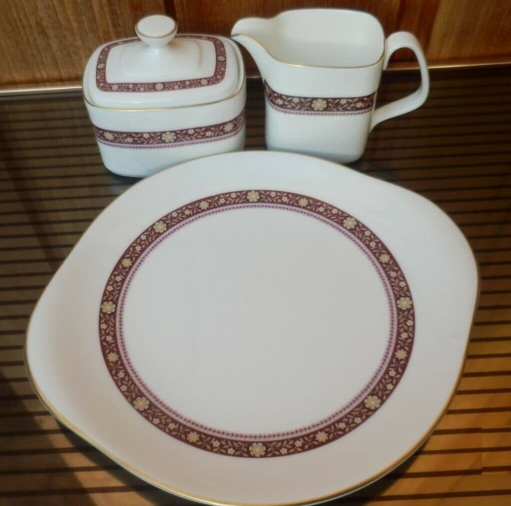 Royal Doulton 1970s vintage Minuet bone china set — image 1 of 4