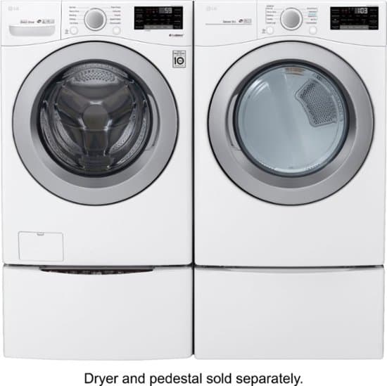 LG - 4.5 Cu. Ft. 10-Cycle Front-Loading Smart Wi-Fi Washer with 6Motion Technology - White — image 5 of 7