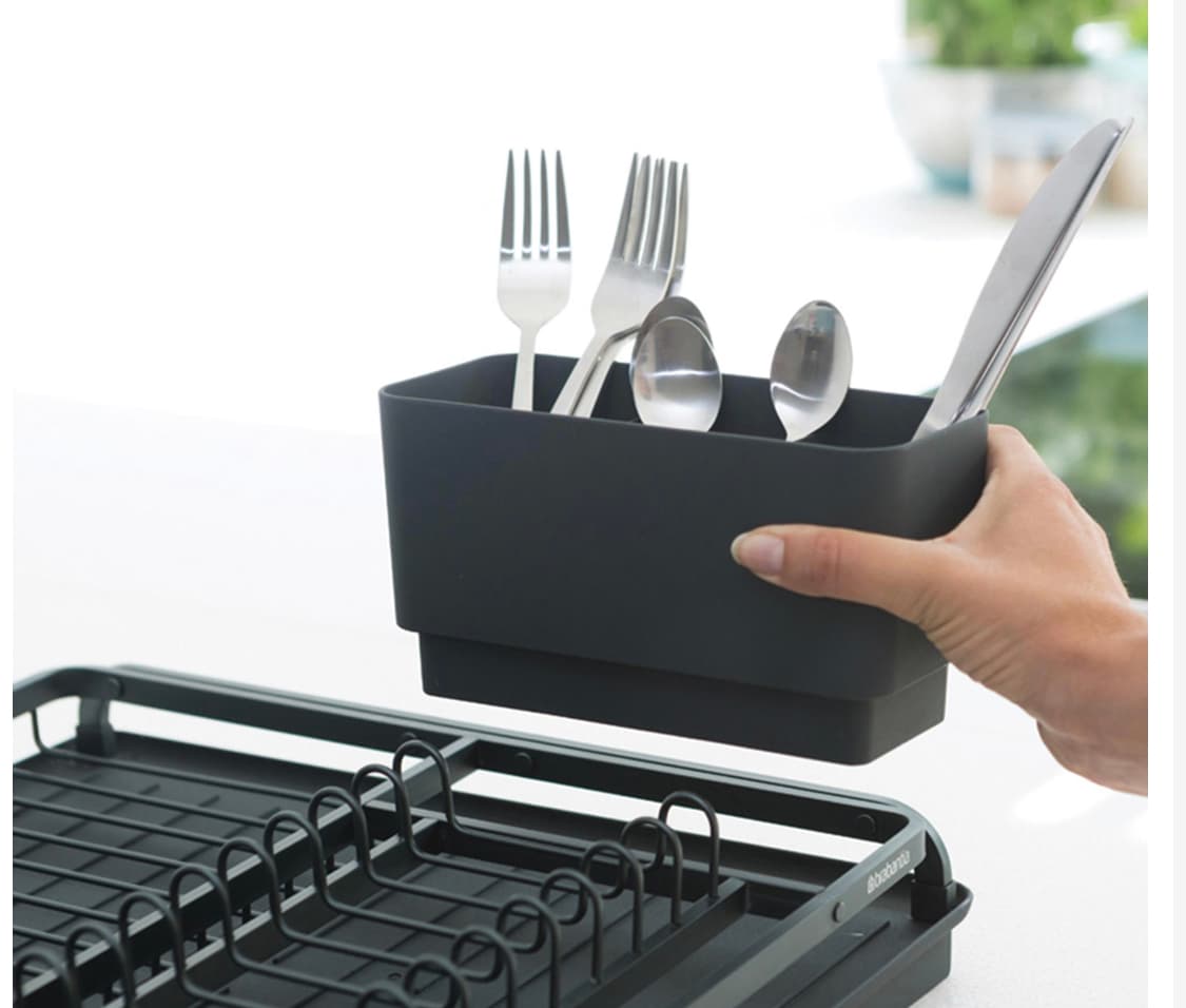 BRABANTIA Dark Grey Dish Drying Rack — image 3 of 3