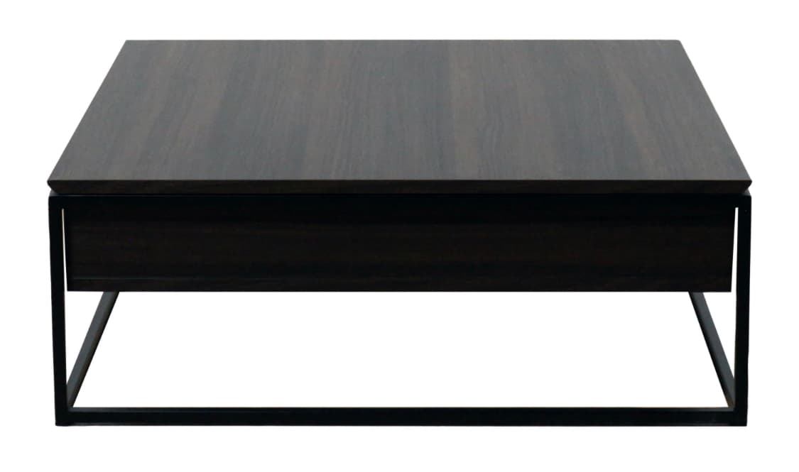 Gavirate Square Table with Storage - Wenge/Black