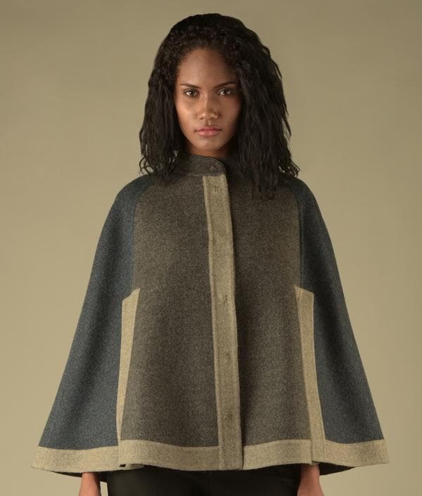 Color Blocked Reversible Cape J15172 C001 — image 1 of 4