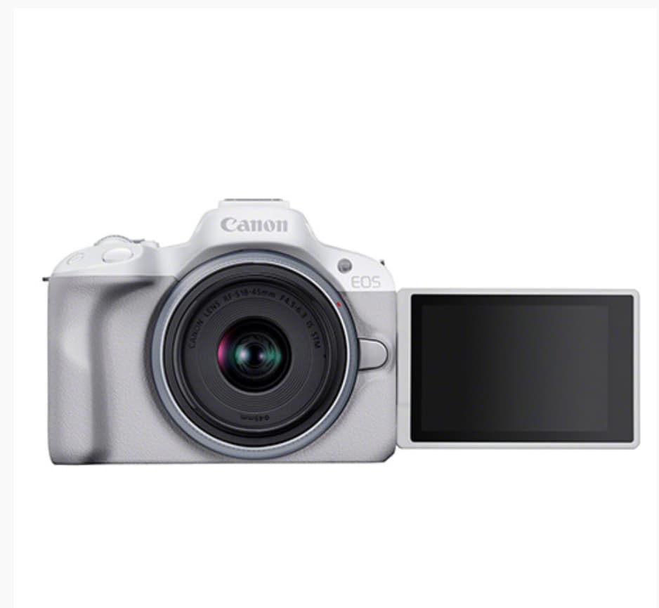 Canon EOS R50 with RF-S 18-45mm f4.5-6.3 IS STM Lens - White — image 3 of 3