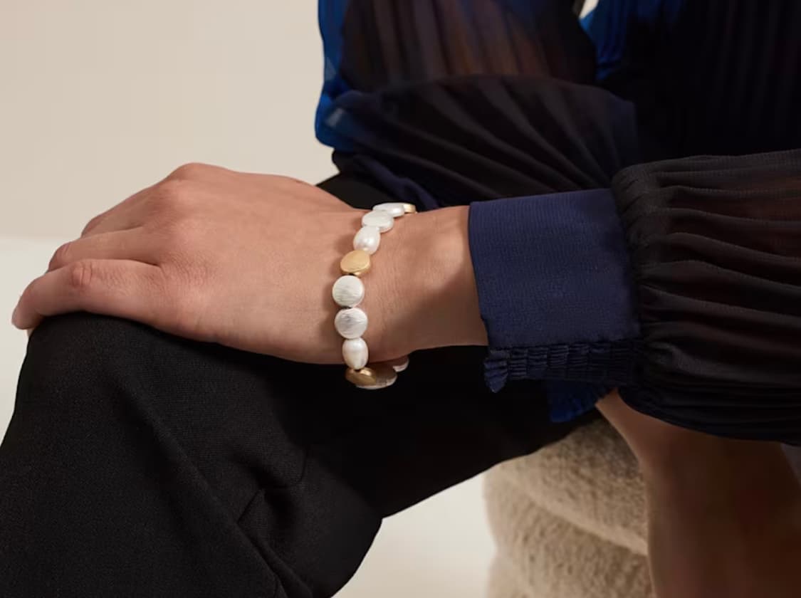 Beaded And Pearl Bracelet — image 2 of 3