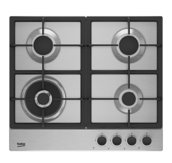 Beko HQBAW64225SX 58cm Gas Hob - Stainless Steel — image 1 of 2