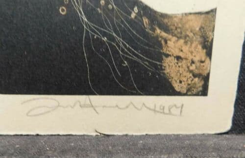 Frank Howell Night Traces 1984 Hand Color LITHOGRAPH ARTWORK SIGNED Make Offer! — image 2 of 3