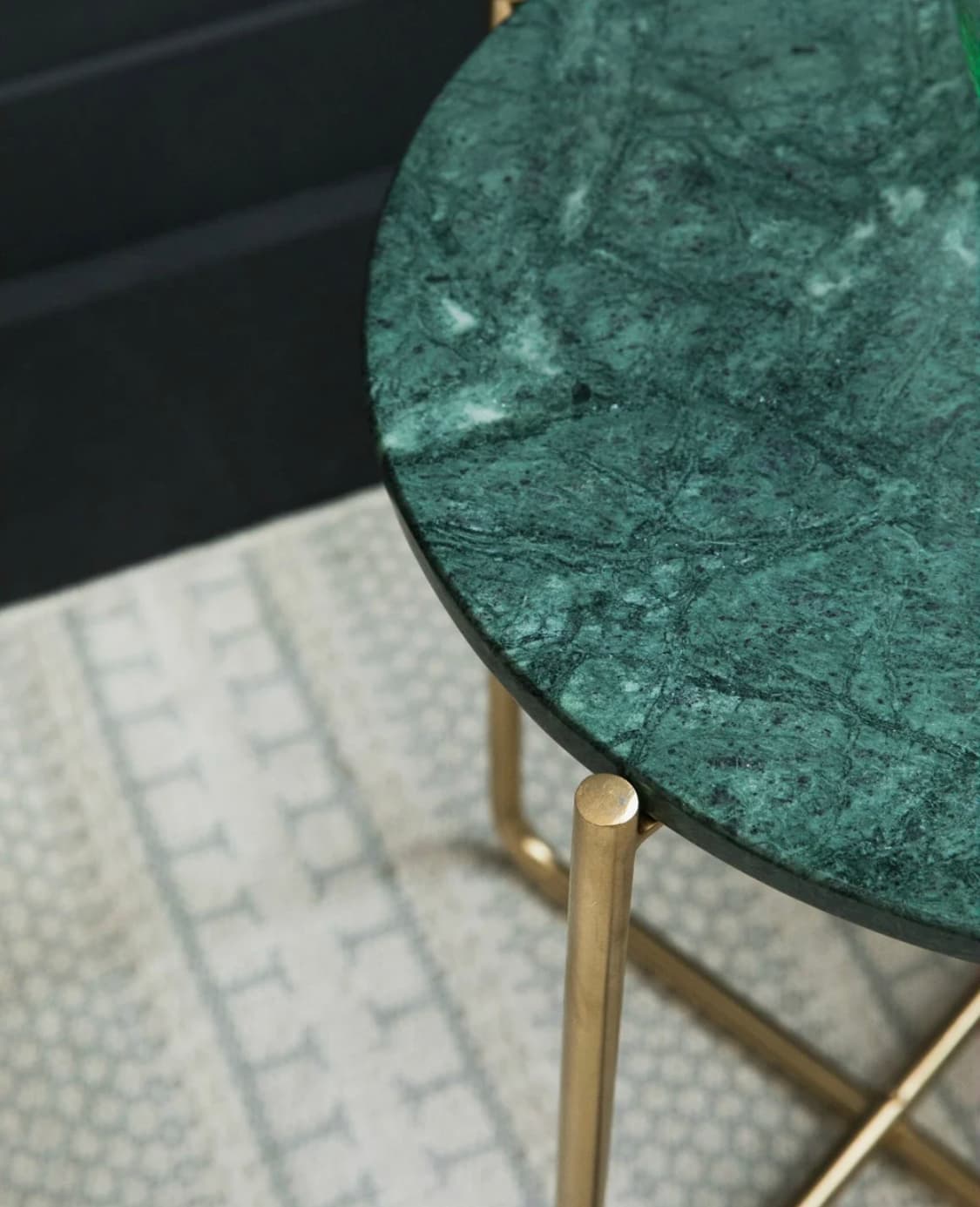 Gloria Green Marble Side Table — image 2 of 2