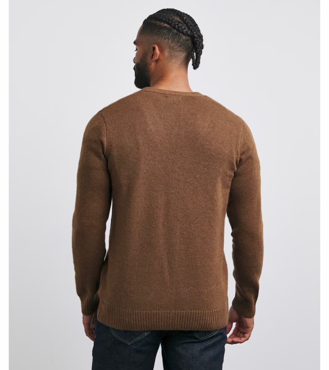 Brown Lambswool Cardigan — image 4 of 4