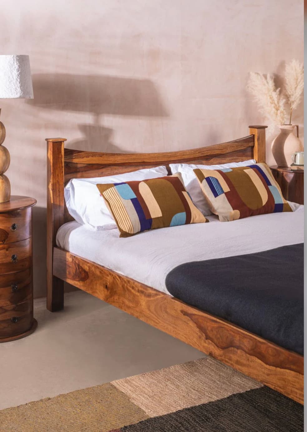 Mallani King Size Curved Bed — image 2 of 2