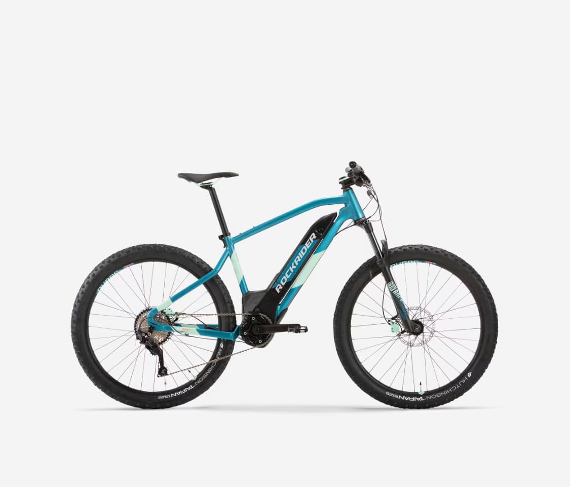 ROCKRIDER Women's 27.5" + Electric Semi-Rigid E-ST 900 MTB Bike - Turquoise — image 1 of 4