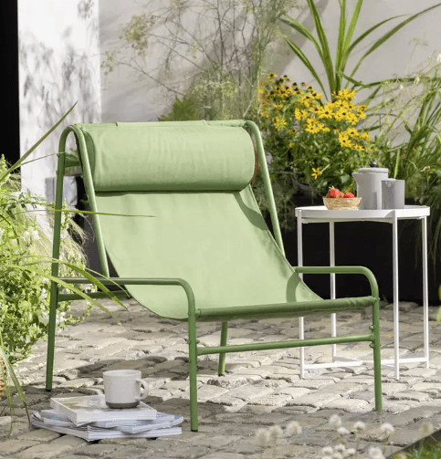 Habitat Teka Metal Garden Chair - Green — image 2 of 2