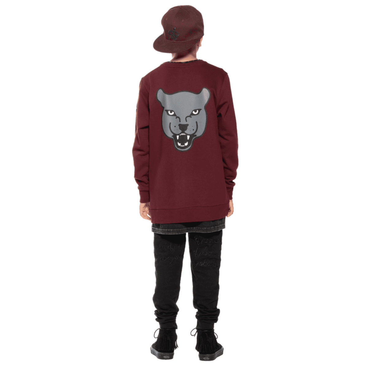 band of boys bandits jumper grey panther classic maroon size 2y - 5y — image 1 of 4