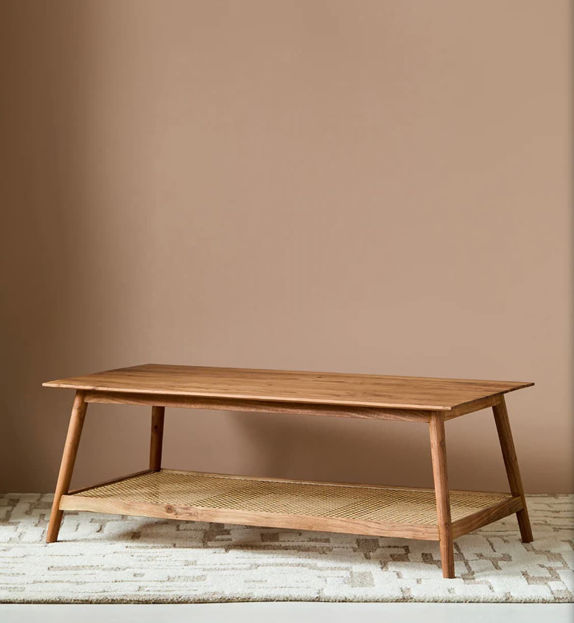 Erabar Acacia & Cane Coffee Table — image 2 of 2