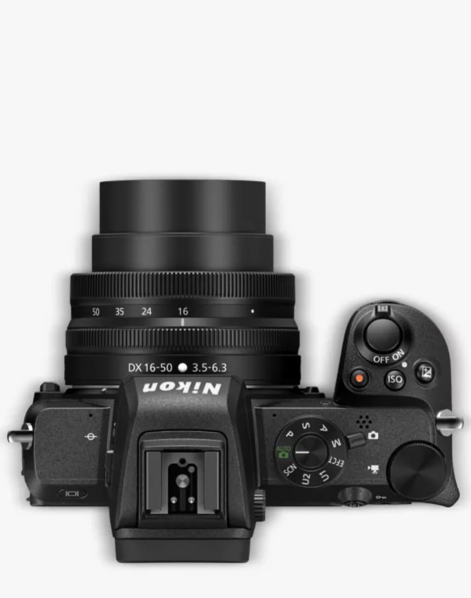 Nikon Z50 Compact System Camera with 16-50mm & 50-250mm VR Lenses, 4K UHD, 20.9MP, Wi-Fi, Bluetooth, OLED EVF, 3.2” Tiltable Touch Screen, Double Lens Kit — image 2 of 4