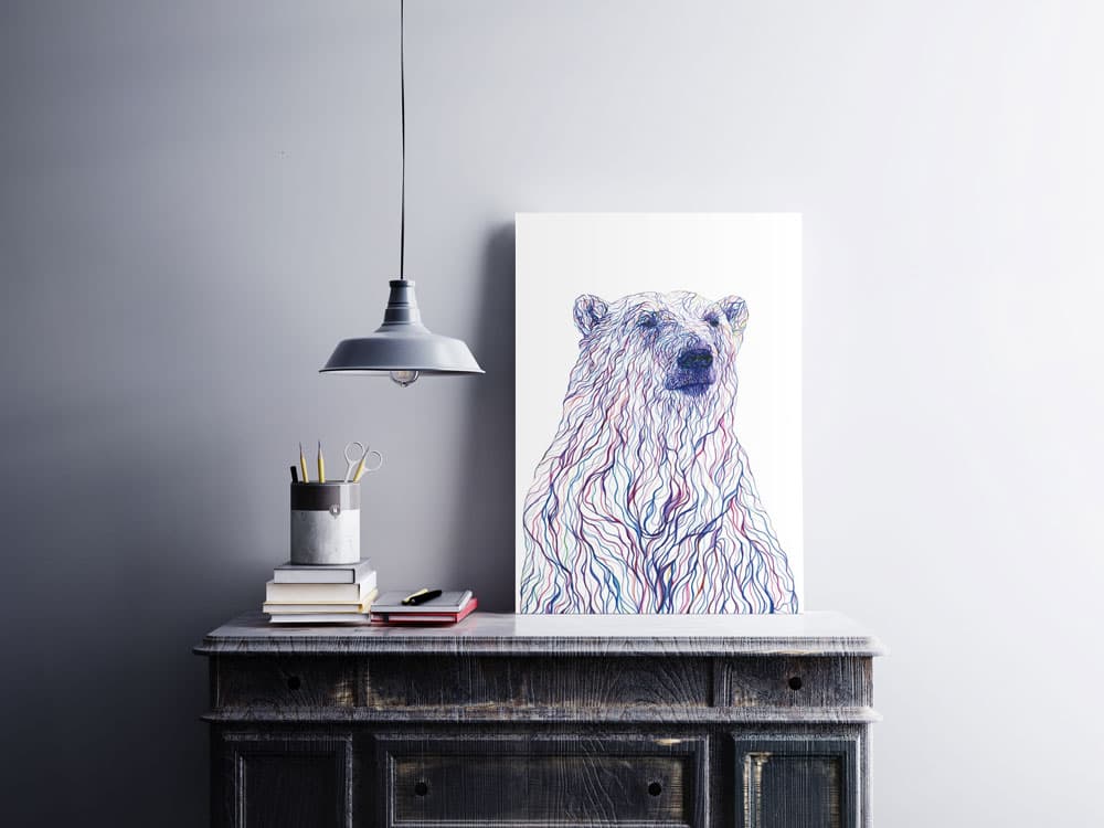 Polar Bear â€“ Signed GiclÃ©e Print — image 2 of 2