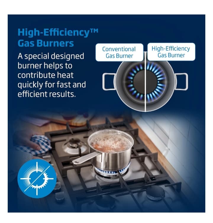 Beko HQBAW64225SX 58cm Gas Hob - Stainless Steel — image 2 of 2