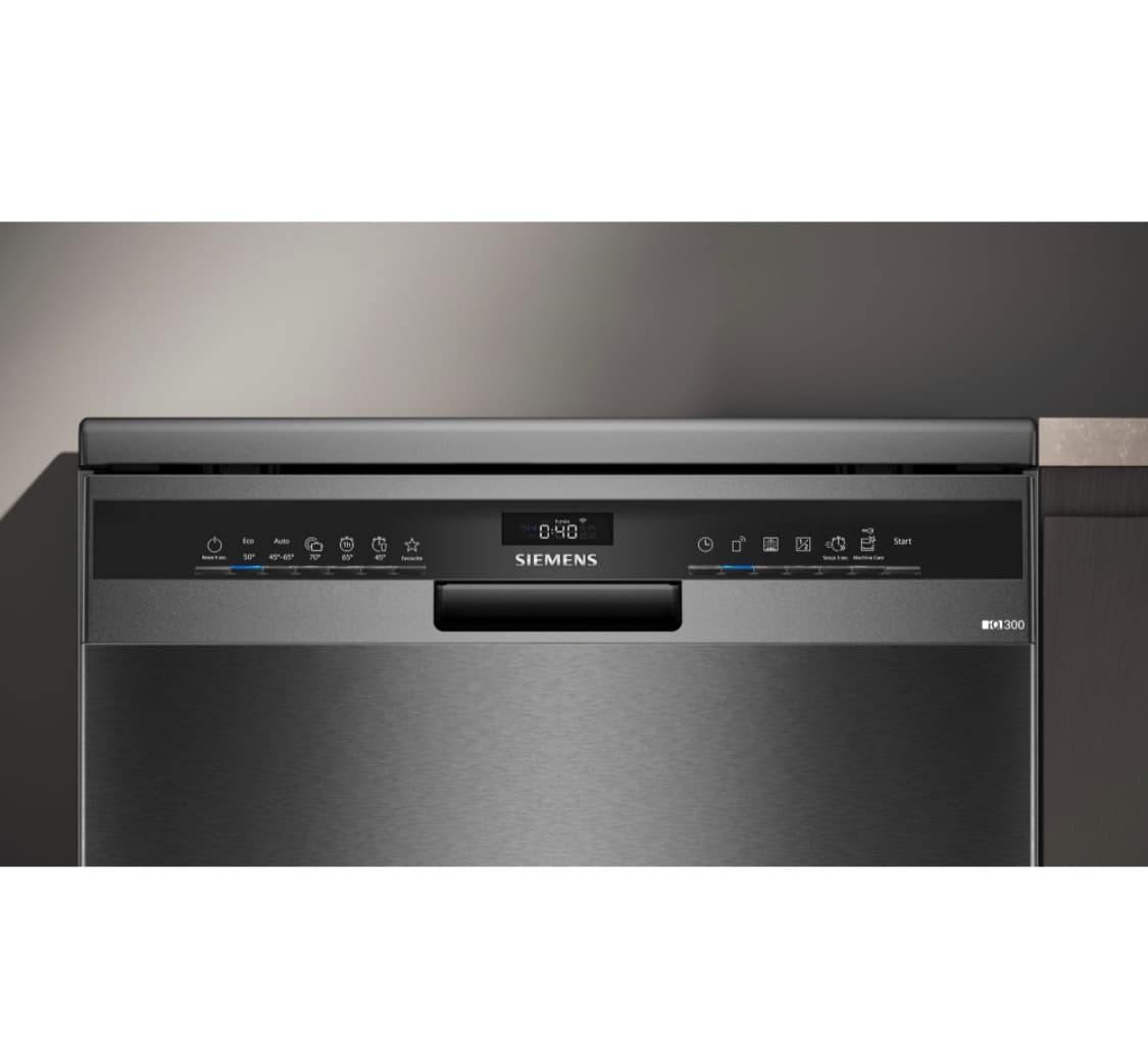 Siemens SN23EC03ME IQ-300 60cm Freestanding Dishwasher – BLACK STEEL — image 3 of 3