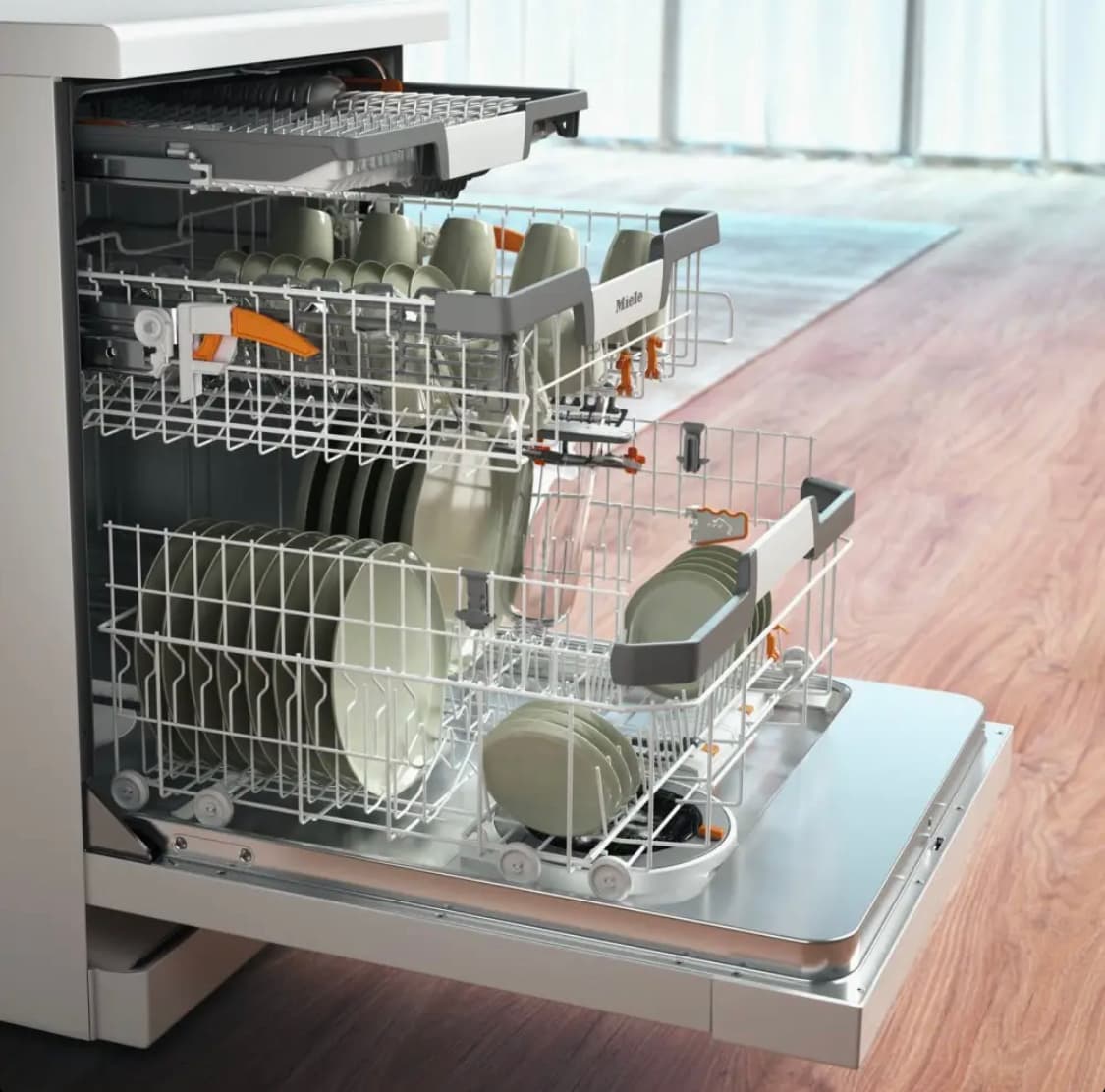 Miele G7600SCWH 60cm Freestanding AutoDos PowerDisk Dishwasher – WHITE — image 2 of 3