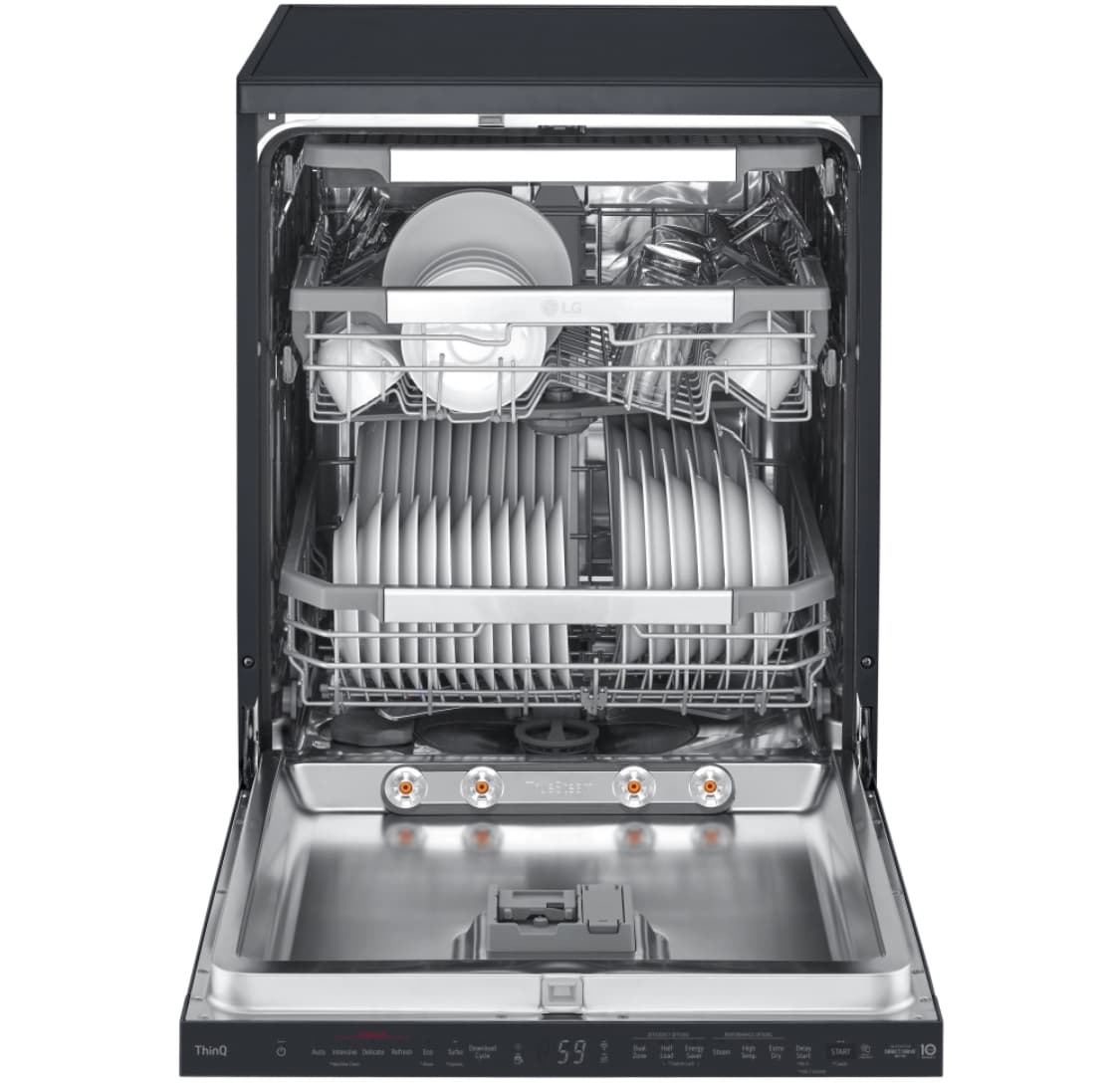 LG DF455HMS 60cm Freestanding Dishwasher – BLACK STEEL — image 3 of 3