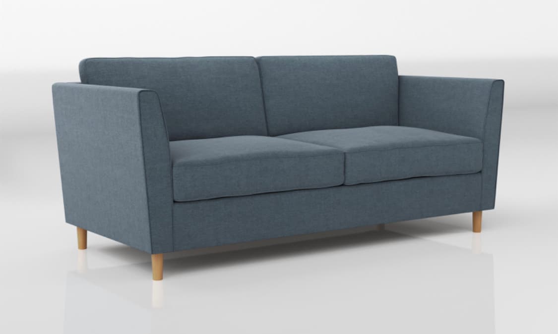 Rose Fabric 3 Seater Sofa