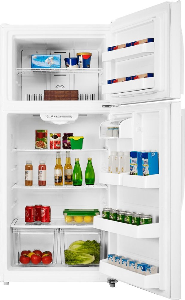Insignia™ - 18.1 Cu. Ft. Top-Freezer Refrigerator - White